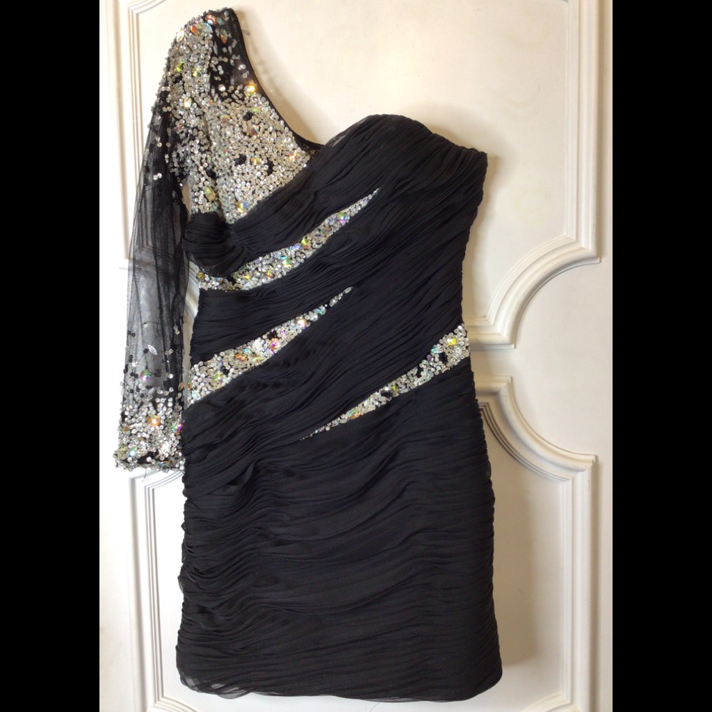 One Sleeve Bandage Formal Prom Dress Size Small